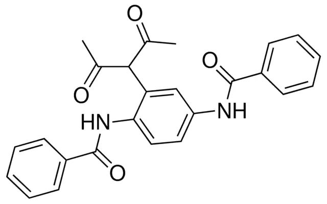 N-[2-(1-acetyl-2-oxopropyl)-4-(benzoylamino)phenyl]benzamide