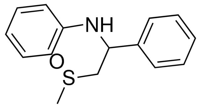 N-[2-(methylsulfinyl)-1-phenylethyl]aniline