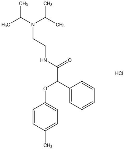 N-[2-(diisopropylamino)ethyl]-2-(4-methylphenoxy)-2-phenylacetamide hydrochloride