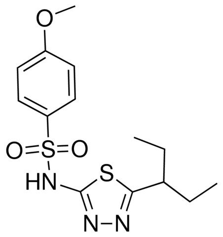 N-[5-(1-ethylpropyl)-1,3,4-thiadiazol-2-yl]-4-methoxybenzenesulfonamide