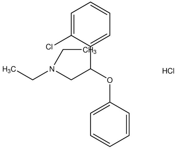 N-[2-(2-chlorophenyl)-2-phenoxyethyl]-N,N-diethylamine hydrochloride