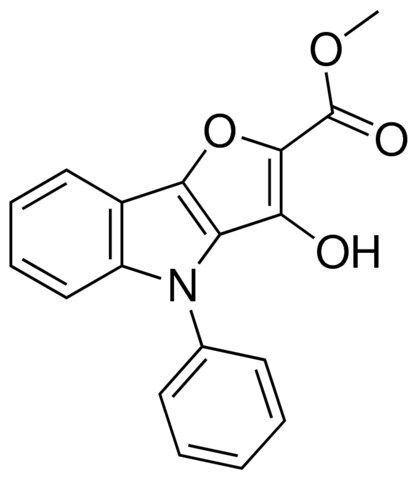 METHYL 3-HYDROXY-4-PHENYL-4H-FURO[3,2-B]INDOLE-2-CARBOXYLATE