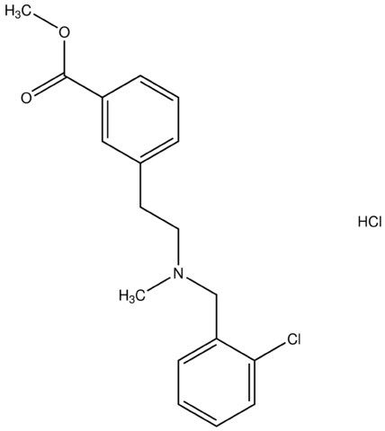 methyl 3-{2-[(2-chlorobenzyl)(methyl)amino]ethyl}benzoate hydrochloride