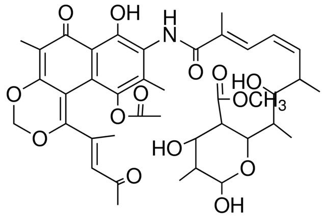 methyl 2-((5Z,7E)-9-(10-acetoxy-7-hydroxy-5,9-dimethyl-6-oxo-1-((E)-4-oxopent-2-en-2-yl)-6H-naphtho[2,1-d][1,3]dioxin-8-ylamino)-3-hydroxy-4,8-dimethyl-9-oxonona-5,7-dien-2-yl)-4,6-dihydroxy-5-methyltetrahydro-2H-pyran-3-carboxylate