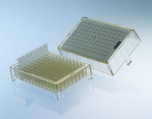 Greiner PCR microtube rack system with lid