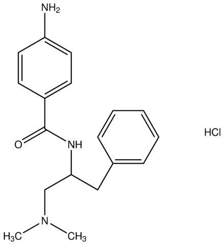 4-amino-N-[1-benzyl-2-(dimethylamino)ethyl]benzamide hydrochloride