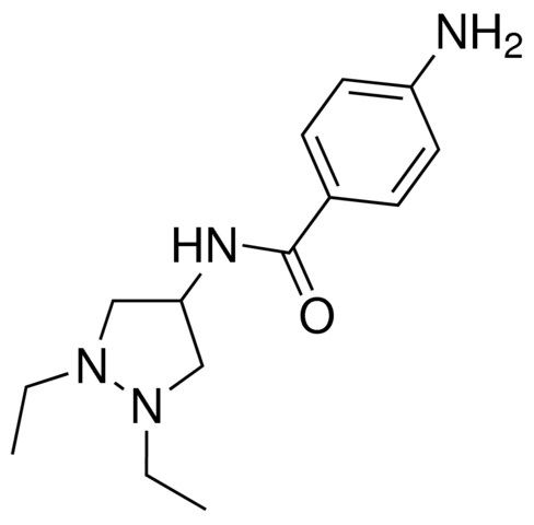 4-amino-N-(1,2-diethyl-4-pyrazolidinyl)benzamide