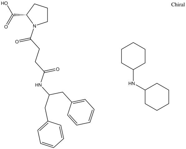 (2S)-1-{4-[(1-benzyl-2-phenylethyl)amino]-4-oxobutanoyl}-2-pyrrolidinecarboxylic acid, (dicyclohexylammonium) salt