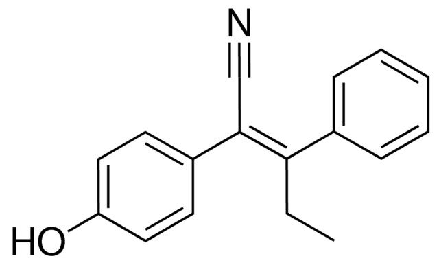 (2Z)-2-(4-hydroxyphenyl)-3-phenyl-2-pentenenitrile