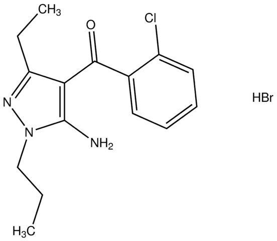 (5-amino-3-ethyl-1-propyl-1H-pyrazol-4-yl)(2-chlorophenyl)methanone hydrobromide