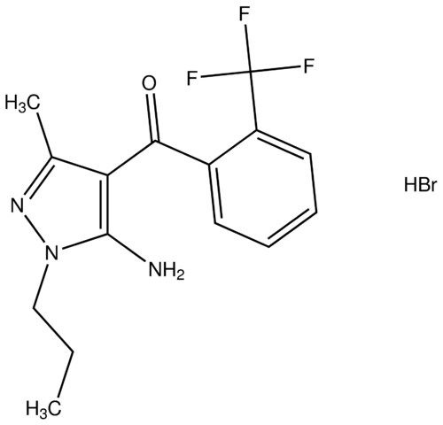 (5-amino-3-methyl-1-propyl-1H-pyrazol-4-yl)[2-(trifluoromethyl)phenyl]methanone hydrobromide
