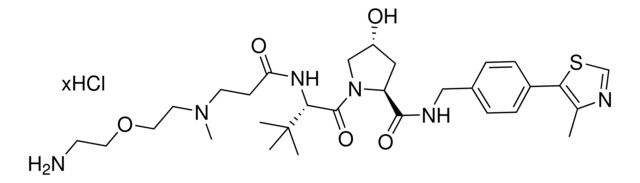 (<i>S</i>,<i>R</i>,<i>S</i>)-AHPC-methylamino-PEG<sub>1</sub>-NH<sub>2</sub> hydrochloride
