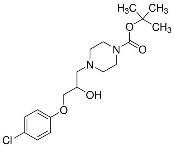 <i>tert</i>-Butyl 4-[3-(4-chlorophenoxy)-2-hydroxypropyl]-1-piperazinecarboxylate