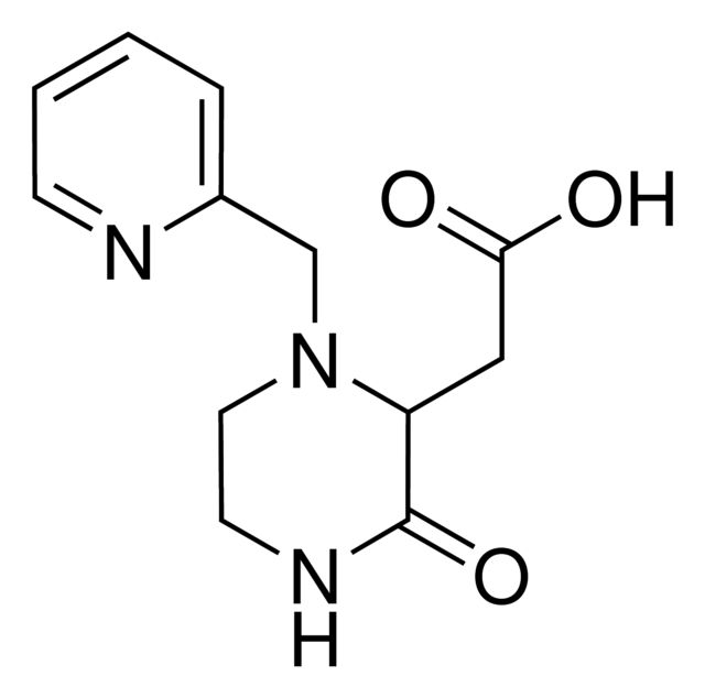 [3-Oxo-1-(2-pyridinylmethyl)-2-piperazinyl]acetic acid