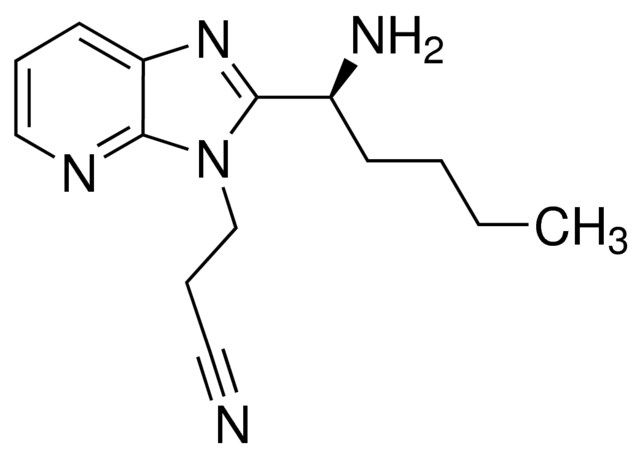 3-{2-[(1<i>S</i>)-1-Aminopentyl]-3<i>H</i>-imidazo[4,5-<i>b</i>]pyridin-3-yl}propanenitrile