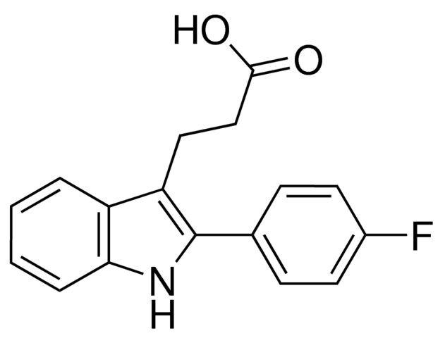 3-[2-(4-Fluorophenyl)-1<i>H</i>-indol-3-yl]propanoic acid