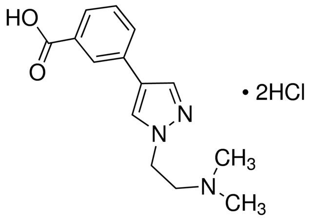 3-{1-[2-(Dimethylamino)ethyl]-1<i>H</i>-pyrazol-4-yl}benzoic acid dihydrochloride