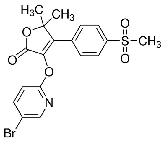 3-((5-Bromopyridin-2-yl)oxy)-5,5-dimethyl-4-(4-(methylsulfonyl)phenyl)furan-2(5<i>H</i>)-one