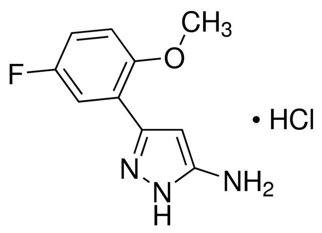 3-(5-Fluoro-2-methoxyphenyl)-1<i>H</i>-pyrazol-5-ylamine hydrochloride