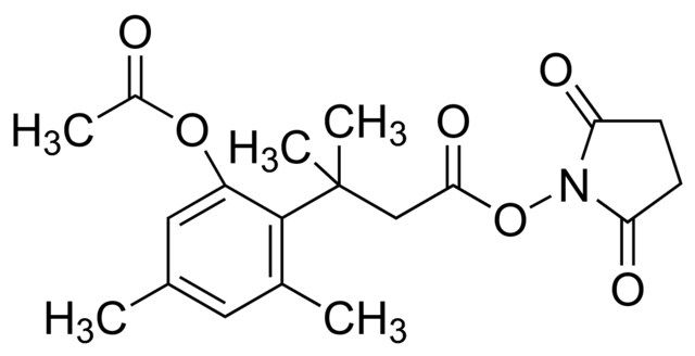 3-(2-Acetoxy-4,6-dimethylphenyl)-3-methylbutyric acid <i>N</i>-succinimidyl ester