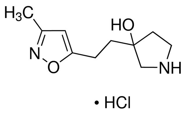 3-(2-(3-Methylisoxazol-5-yl)ethyl)pyrrolidin-3-ol hydrochloride