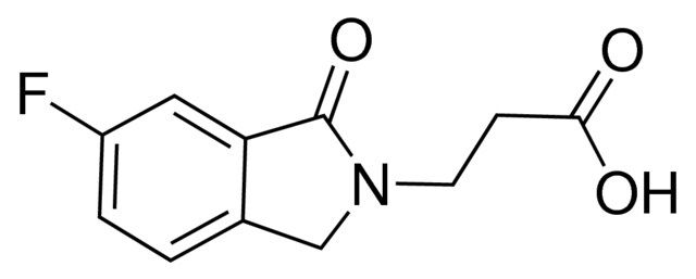 3-(6-Fluoro-1-oxo-1,3-dihydro-2<i>H</i>-isoindol-2-yl)propanoic acid