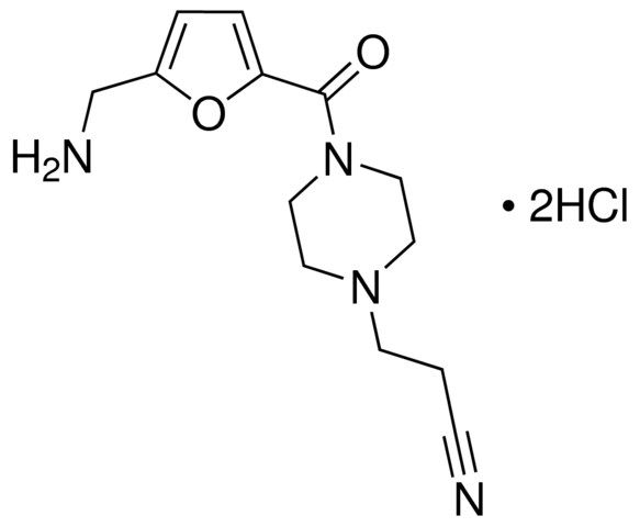 3-(4-[5-(Aminomethyl)furan-2-carbonyl]piperazin-1-yl)propanenitrile dihydrochloride