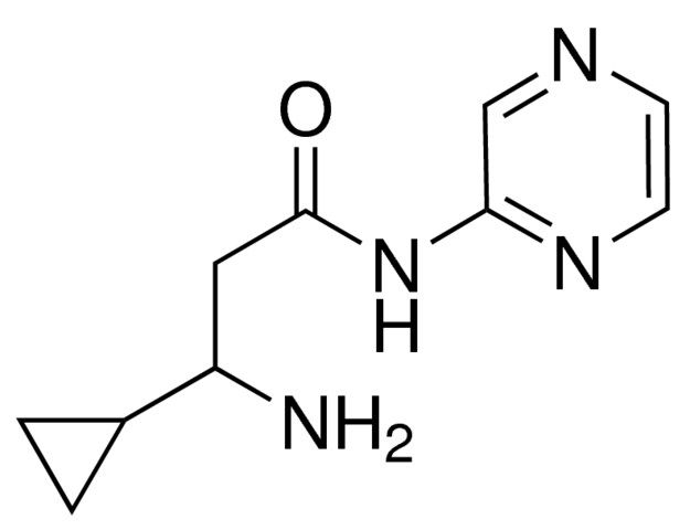 3-Amino-3-cyclopropyl-<i>N</i>-(pyrazin-2-yl)propanamide