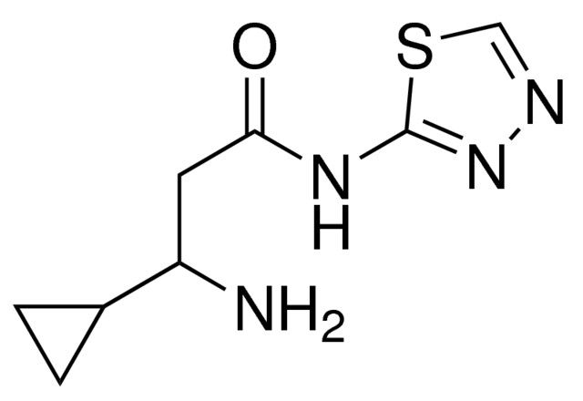 3-Amino-3-cyclopropyl-<i>N</i>-(1,3,4-thiadiazol-2-yl)propanamide