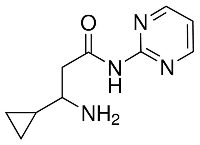 3-Amino-3-cyclopropyl-<i>N</i>-(pyrimidin-2-yl)propanamide