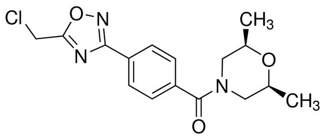 (2<i>R</i>,6<i>S</i>)-4-{4-[5-(Chloromethyl)-1,2,4-oxadiazol-3-yl]benzoyl}-2,6-dimethylmorpholine