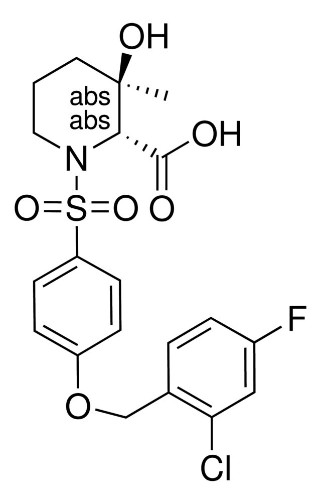 (2R,3R)-1-([4-[(2-Chloro-4-fluorobenzyl)oxy]phenyl]sulfonyl)-3-hydroxy-3-methyl-2-piperidinecarboxylic acid