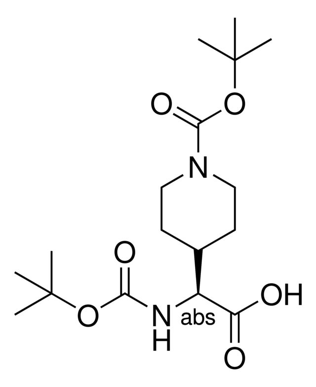 (2S)-[(tert-Butoxycarbonyl)amino][1-(tert-butoxycarbonyl)-4-piperidinyl]ethanoic acid