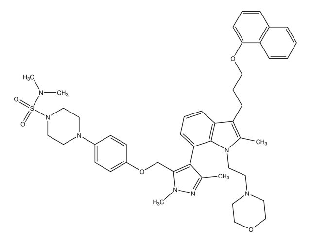 7-(5-((4-(4-(N,N-dimethylsulfamoyl)piperazin-1-yl)phenoxy)methyl)-1,3-dimethyl-1H-pyrazol-4-yl)-1-(2-morpholinoethyl)-3-(3-(naphthalen-1-yloxy)propyl)-1H-indole-2-carboxylic acid