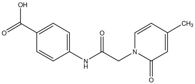 4-(2-(4-Methyl-2-oxopyridin-1(2<i>H</i>)-yl)acetamido)benzoic acid
