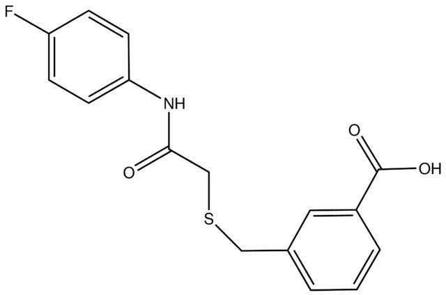 3-[({2-[(4-Fluorophenyl)amino]-2-oxoethyl}thio)methyl]benzoic acid