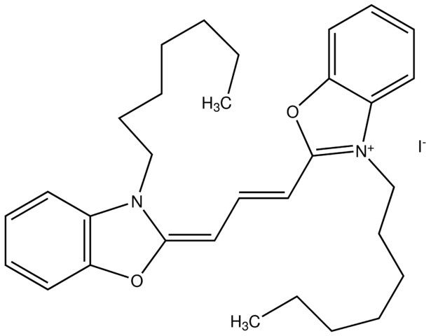 3,3′-Di-n-heptyloxacarbocyanine iodide