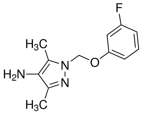 1-(3-Fluoro-phenoxymethyl)-3,5-dimethyl-1<i>H</i>-pyrazol-4-ylamine