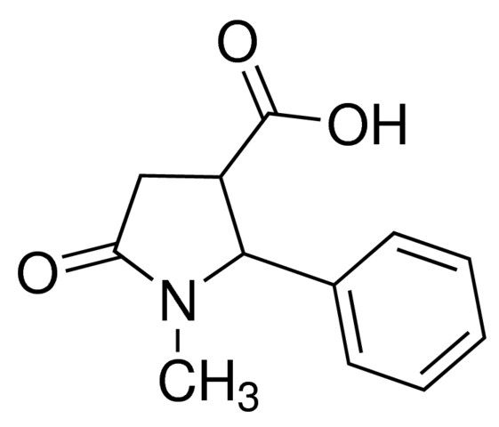 1-Methyl-5-oxo-2-phenyl-3-pyrrolidinecarboxylic acid