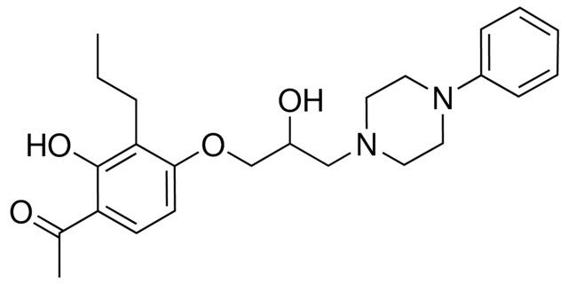 1-[2-HYDROXY-4-[2-HYDROXY-3-(4-PHENYL-1-PIPERAZINYL)PROPOXY]-3-PROPYLPHENYL]ETHANONE