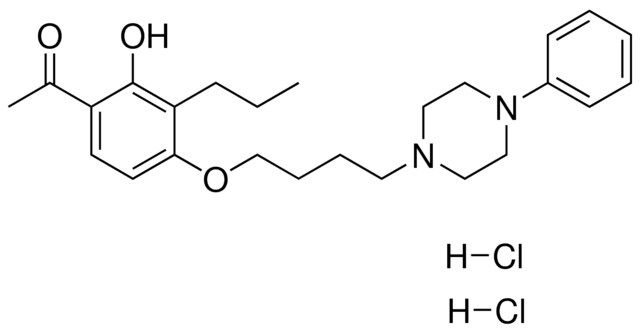1-[2-HYDROXY-4-[4-(4-PHENYL-1-PIPERAZINYL)BUTOXY]-3-PROPYLPHENYL]ETHANONE DIHYDROCHLORIDE