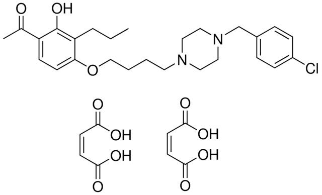 1-(4-[4-[4-(4-CHLOROBENZYL)-1-PIPERAZINYL]BUTOXY]-2-HYDROXY-3-PROPYLPHENYL)ETHANONE, DIMALEATE SALT