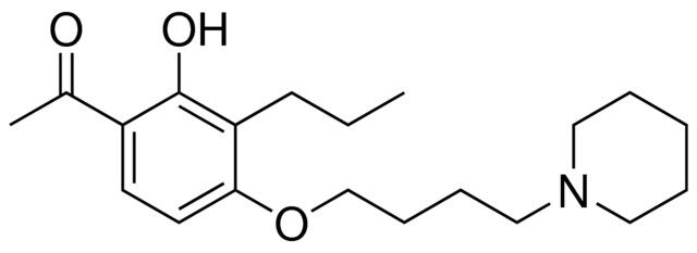 1-[2-HYDROXY-4-[4-(1-PIPERIDINYL)BUTOXY]-3-PROPYLPHENYL]ETHANONE