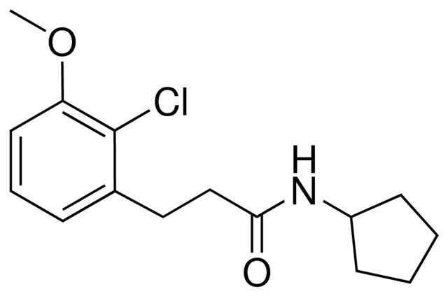3-(2-CHLORO-3-METHOXYPHENYL)-N-CYCLOPENTYLPROPANAMIDE