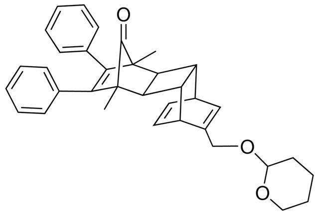 4,7-DIMETHYL-5,6-DIPHENYL-11-[(TETRAHYDRO-2H-PYRAN-2-YLOXY)METHYL]PENTACYCLO[8.2.2.1(4,7).0(2,9).0(3,8)]PENTADECA-5,11,13-TRIEN-15-ONE