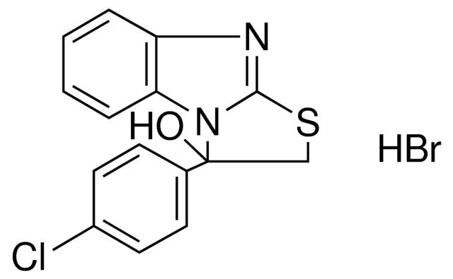 3-(4-CHLOROPHENYL)-2,3-DIHYDRO-3-HYDROXYTHIAZOLO(3,2-A)BENZIMIDAZOLE HBR