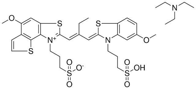 3-(5-METHOXY-2-{(1E)-2-[(Z)-(5-METHOXY-3-(3-SULFOPROPYL)-1,3-BENZOTHIAZOL-2(3H)-YLIDENE)METHYL]-1-BUTENYL}THIENO[2,3-E][1,3]BENZOTHIAZOL-1-IUM-1-YL)-1-PROPANESULFONATE COMPOUND WITH N,N,N-TRIETHYLAMINE