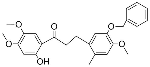 3-(5-BENZYLOXY-4-MEO-2-ME-PH)-1-(2-HYDROXY-4,5-DIMETHOXY-PHENYL)-PROPAN-1-ONE