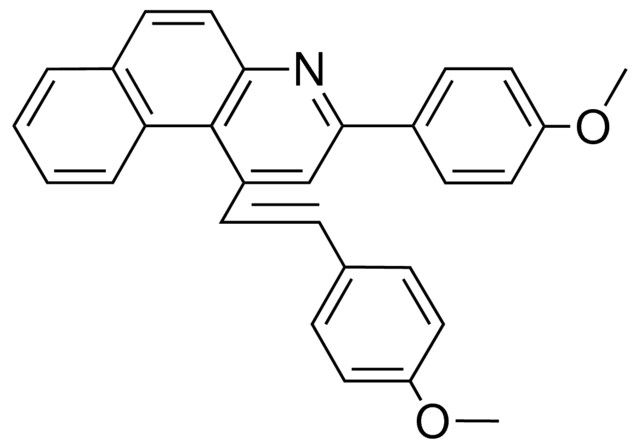 3-(4-METHOXY-PHENYL)-1-(2-(4-METHOXY-PHENYL)-VINYL)-BENZO(F)QUINOLINE