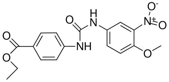 ETHYL 4-(3-(4-METHOXY-3-NITROPHENYL)UREIDO)BENZOATE